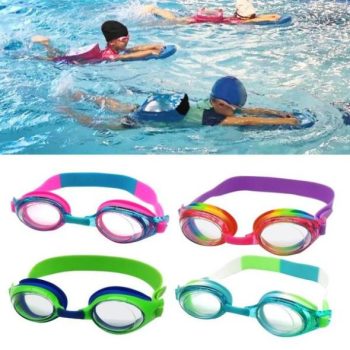 Kids Swimming Glasses With Anti-Fog And Uv Protection Lens, No Leaking, Flexible Strap Swim Goggles For Children Eyewear Vin